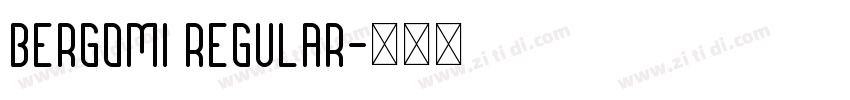 Bergomi Regular字体转换